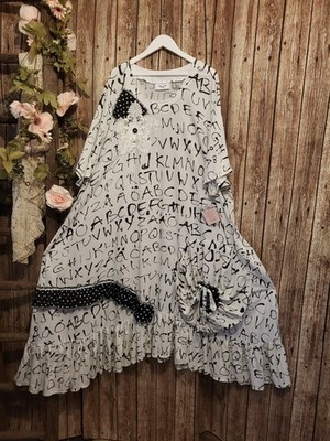 Lagenlook,L`Atelier du Rose 50 52 54 56 58  Bluse Kleid Tunika Überwurf