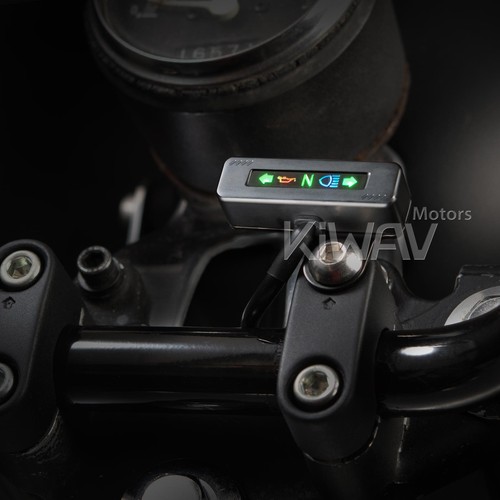KiWAV klein mini Kontrollleuchten für individualisiert Motorrad schwarz ε - Bild 1 von 6