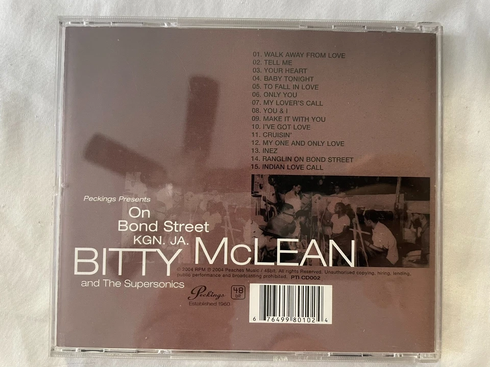 Bitty Mclean & The Supersonics – On Bond Street Kgn. JA. - CD  - Image 2 of 3