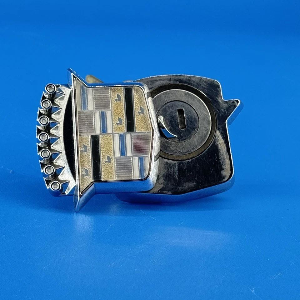 GM 89-93 Cadillac DeVille bloqueo maletero cilindro emblema insignia con llave probada lem Foto 4 de 4