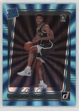 2021-22 Panini Donruss Rated Rookie Holo Teal Laser Cameron Thomas #203 9hx