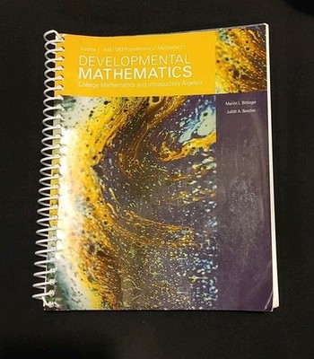 DEVELOPMENTAL MATHEMATICS By Marvin L. Bittinger Judith A. Beecher (author) *VG*