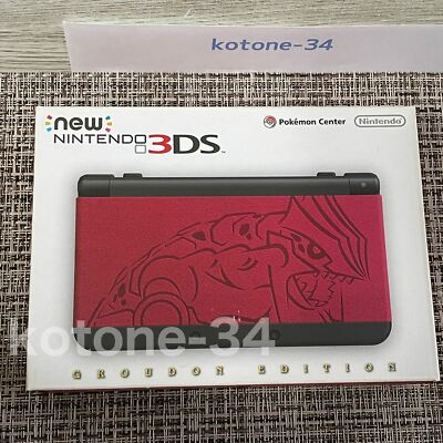 New Nintendo 3DS Groudon Edition console Pokemon Center