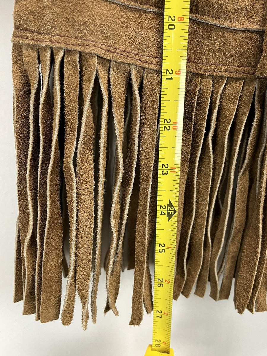 Vintage Kids Jo-o-Kay Fringe Leather Jacket Western READ 50's 60's