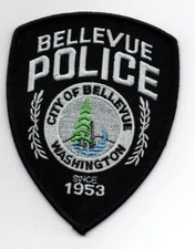 WASHINGTON WA BELLEVUE POLICE NICE SHOULDER PATCH SHERIFF BLACK BORDER