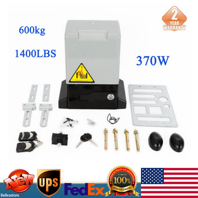1400LBS Electric Automatic Sliding Gate Opener Door Operator&Remote Control 370W