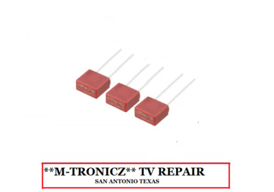 3x T2.5A 250V 2.5A Square Micro Fuses – For Emerson, Magnavox TVs & Electronics