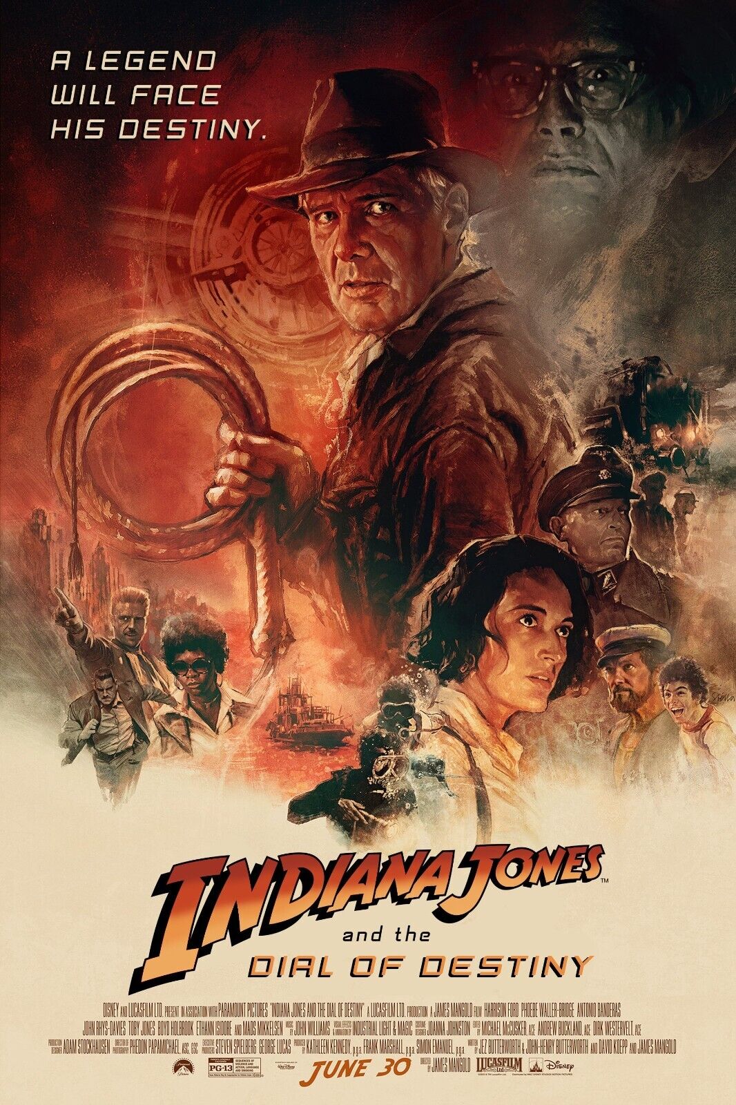 Indiana Jones and the Dial of Destiny Poster /50x70 cm/24x36 in/27x40 in/  #185,  in 2023