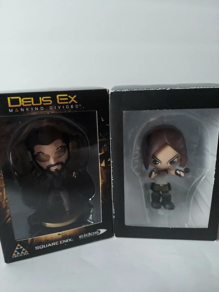 LOOTGAMING Deus Ex Mankind Divided & Lara Croft 迷你玩偶 * 全新带盒 * — 第 3/4 张图片
