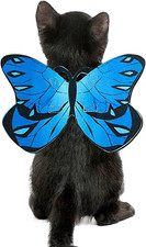 Pet Cat Butterfly Wings for Halloween Costume Funny Dress Clothes Cosplay Fast  