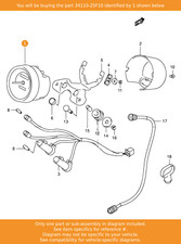SUZUKI Speedometer (mile/kilo), 34110-25F10 OEM