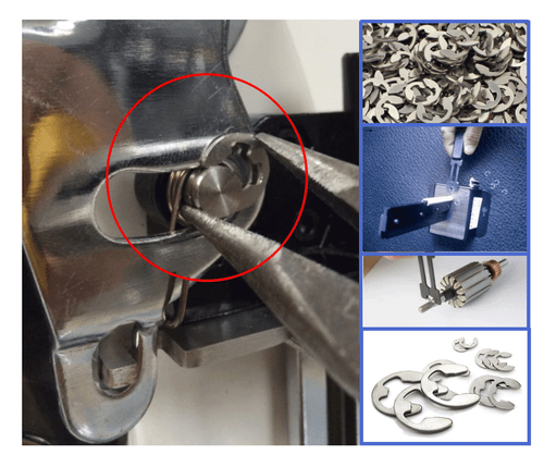 200 Stück E Clips C Sicherungsringe Sicherungsring sortiert Edelstahl Set 1,5 mm-10 mm - Bild 5 von 16