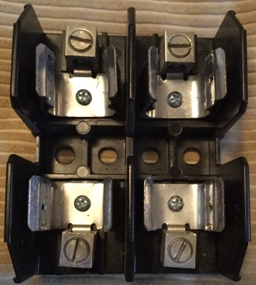 Marathon Fuseholder, R60A2B, 600V,60A, Holds 2 Fuses, Used