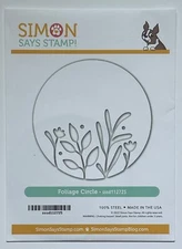 Simon Says Stamp FOLIAGE CIRCLE Wafer Die, New, Retired