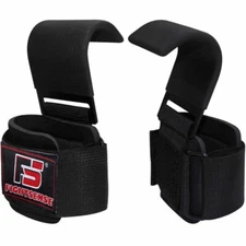 Heavy Duty Weightlifting Hooks, Padded Wrist Wraps for Maximum Support