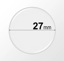 27mm Round Clear Epoxy Stickers - Self Adhesive Circle Resin Domes, Dots, Seals
