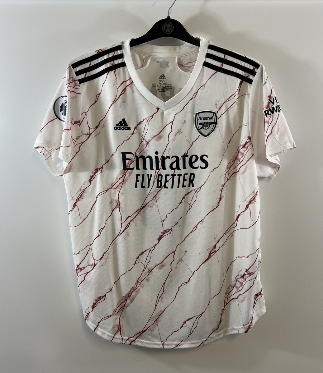 Arsenal Tierney Away Football Shirt 2020/21 Adults Large Adidas