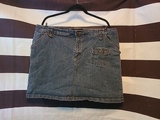 Vintage Y2K Venezia Denim Skort Skirt w/ Shorts 42 Waist Women's 22