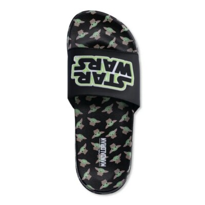 NEW Star Wars Mandelorian The Child Grogu Slides Sandals Mens Size 10 Baby Yoda
