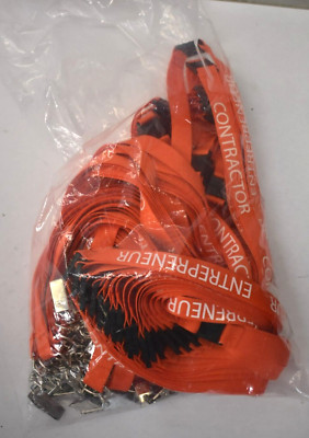 Bulk Pack Lanyards Clip End w Snap Clip For ID/Tag Entrepreneur/Contractor