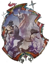 Barbarian Conan With Girl  Vintage 70's T-Shirt transfer Iron on X 217