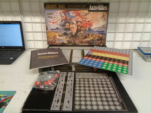 2010 HASBRO AXIS & ALLIES WW2 EUROPE 1940 1ST EDITION OPEN UNUSED CONTENTS - #E - Picture 2 of 6