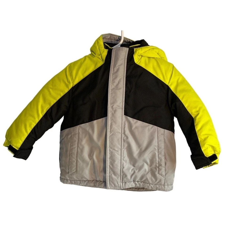 Abrigo de invierno para niño 2 en 1 talla 24mo Healthtex amarillo negro Foto 2 de 4