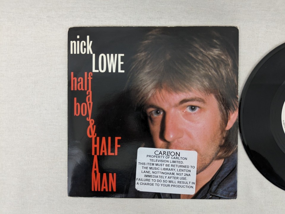 Nick Lowe Half A Boy & Half A Man 7'' Vinyl Record 1984 F.Beat Records