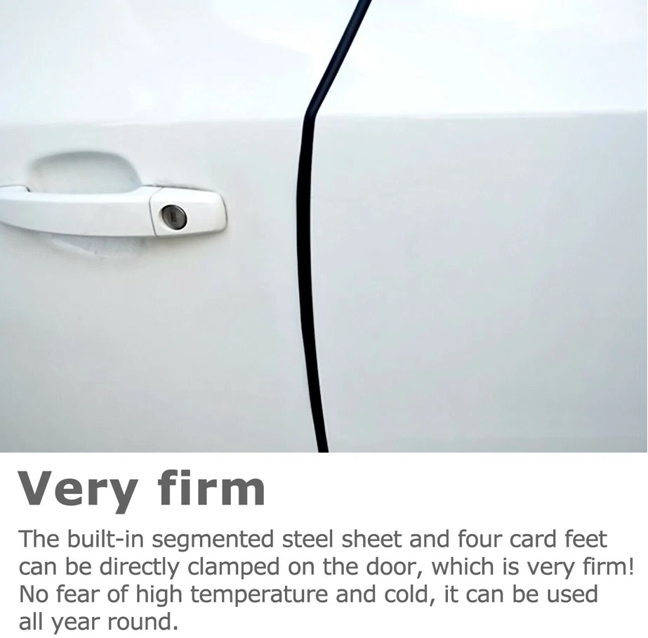 Protector de tira de sello de goma moldeado borde puerta coche en forma de U de 4 m Foto 4 de 4