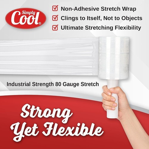 Heavy-Duty Stretch Wrap Roll - 1000ft Industrial 5" Wide Clear Plastic Film - Picture 5 of 10