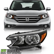 For 2012 2013 2014 Honda CR-V CRV Black OE Style Headlight Headlamp Driver Side