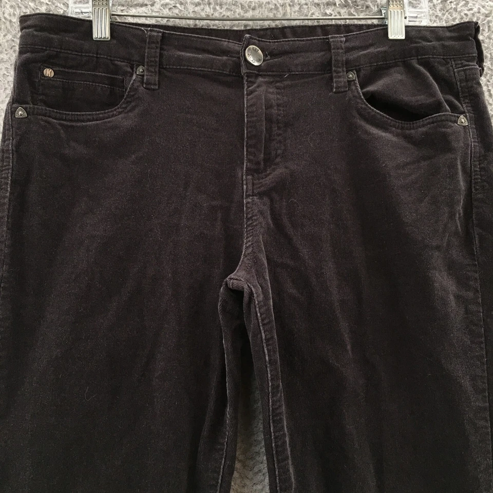 KUT From The Kloth Diana Skinny Corduroy Pants Womens 14 (actual 36x32) Black - Image 2 of 4