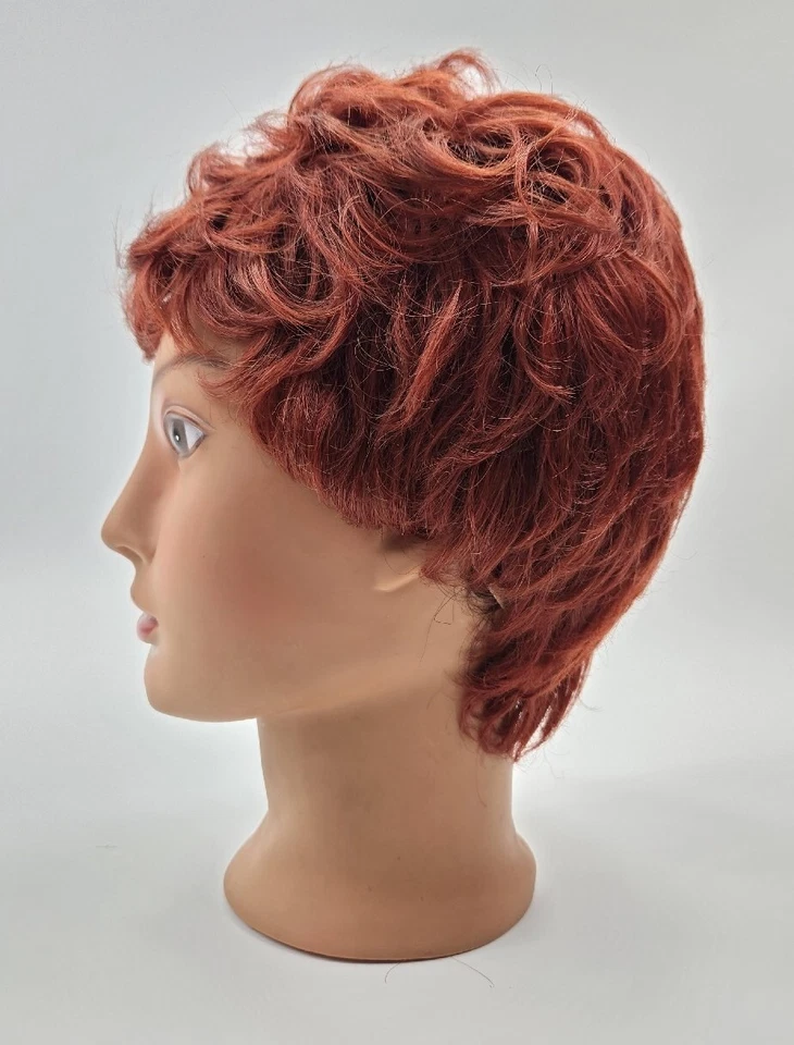 Motown Tress Short Curly Kanekalon Synthetic Brown Copper Wig 009440 - Image 3 of 4