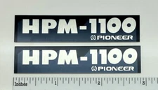 Pioneer HPM-1100 Speaker Badge Logo Pair - Aluminum Reproduction