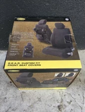 Smittybilt Gear Custom Fit Seat Covers, Front, Black, 03-06 Jeep Wrangler TJ LJ