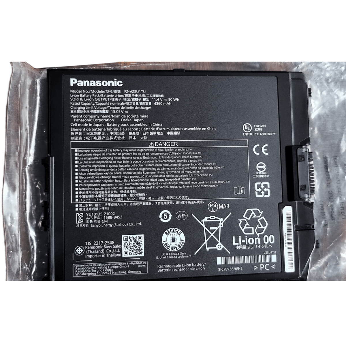パナソニック　タフパッド用　FZ-VZSU1TU Original FZ-VZSU1TU FZ-VZSU1VU Battery for Panasonic FZG2,FZ-G2E