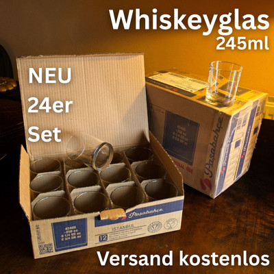 Whiskyglas Whiskey Whisky Glas Pasabahce ISTANBUL 24-er Set 245 ml Gastro