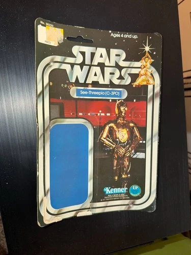 E1 Star Wars Kenner C-3PO 12 back cardback original 1977