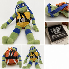 Nickelodeon TMNT Leonardo Plush Stuffed Turtle w/ Orange Shell Backpack 2023