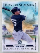 George Lombard Jr. 2025 Panini Boys Of Summer Blue /99 #68 MLB Yankees Card