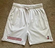 Baseball Lifestyle 101 - Baseball Seam Shorts White Size Mens L