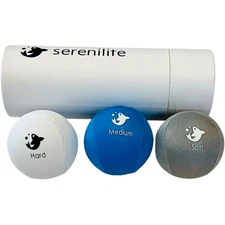 Serenilite 3X Hand Therapy Exercise Ball Bundle Tri-Density Balls Adults