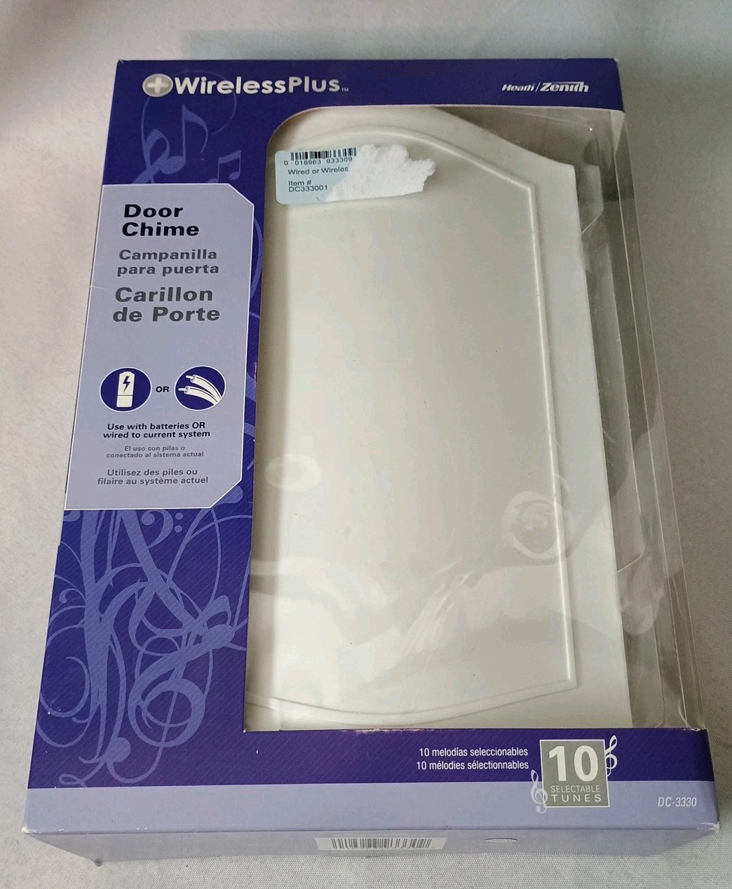 Heath Zenith Designer Series Wired/Wireless Door Chime 10 Tunes DC-3330