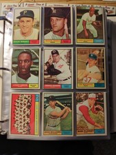 1961 Topps Baseball Complete Set With 1961 Stamp Collection Complete!!!