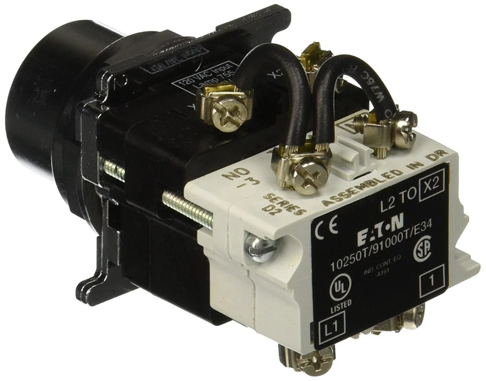 Eaton 10250T221N Pushbutton, 30mm Diameter, Momentary Operation, Press To Test - Image 2 of 2