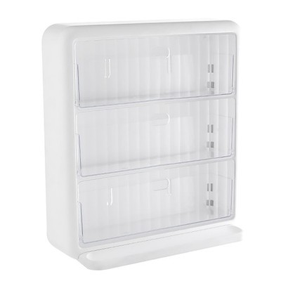 Wandmontierte Teebox 3-stöckig Multifunktional Transparent Platzsparend Vr1M