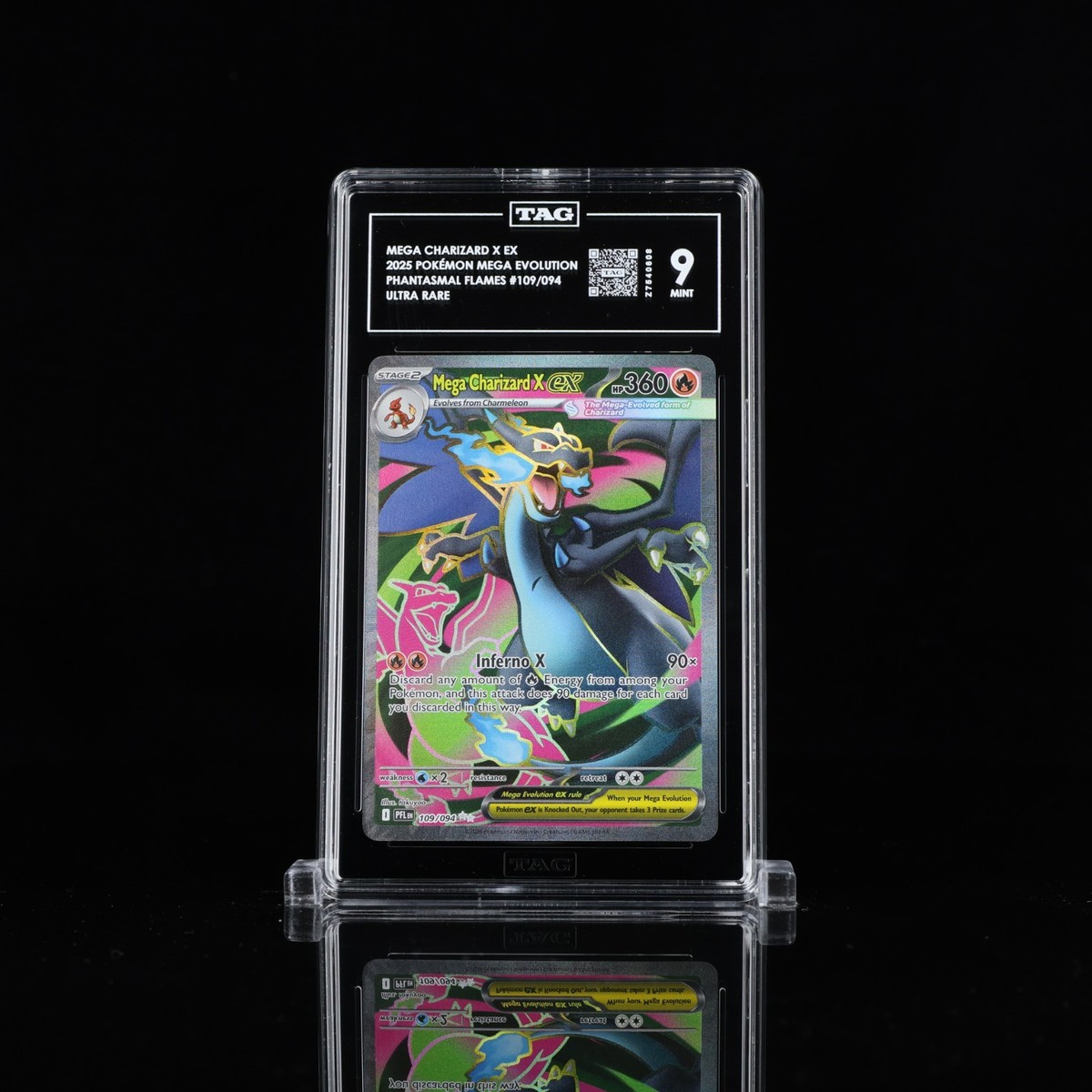Mega Charizard X ex 109 Phantasmal Flames PFL TAG 9 Pokemon | eBay