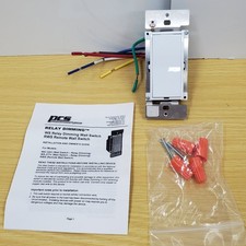 Powerline Control Systems PCS Relay Dimmer Wall Switch 120V 15 Amp WS-120V-W