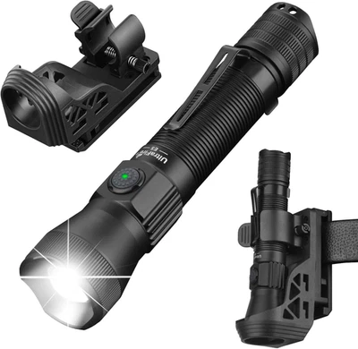 SHEN ZHEN SHI KE JIA MAO YI CO.LTD ULTRAFIRE Tactical EDC Flashlight with Holster,1350 High Lumens Rechargeable Pol