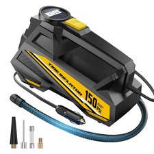 Tire Inflator Portable Air Compressor- 12V DC Air Pump for Car Tires with 150PSI